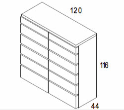 Aris Drawers by Brito