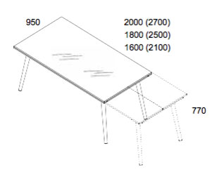 Dining tables by Brito