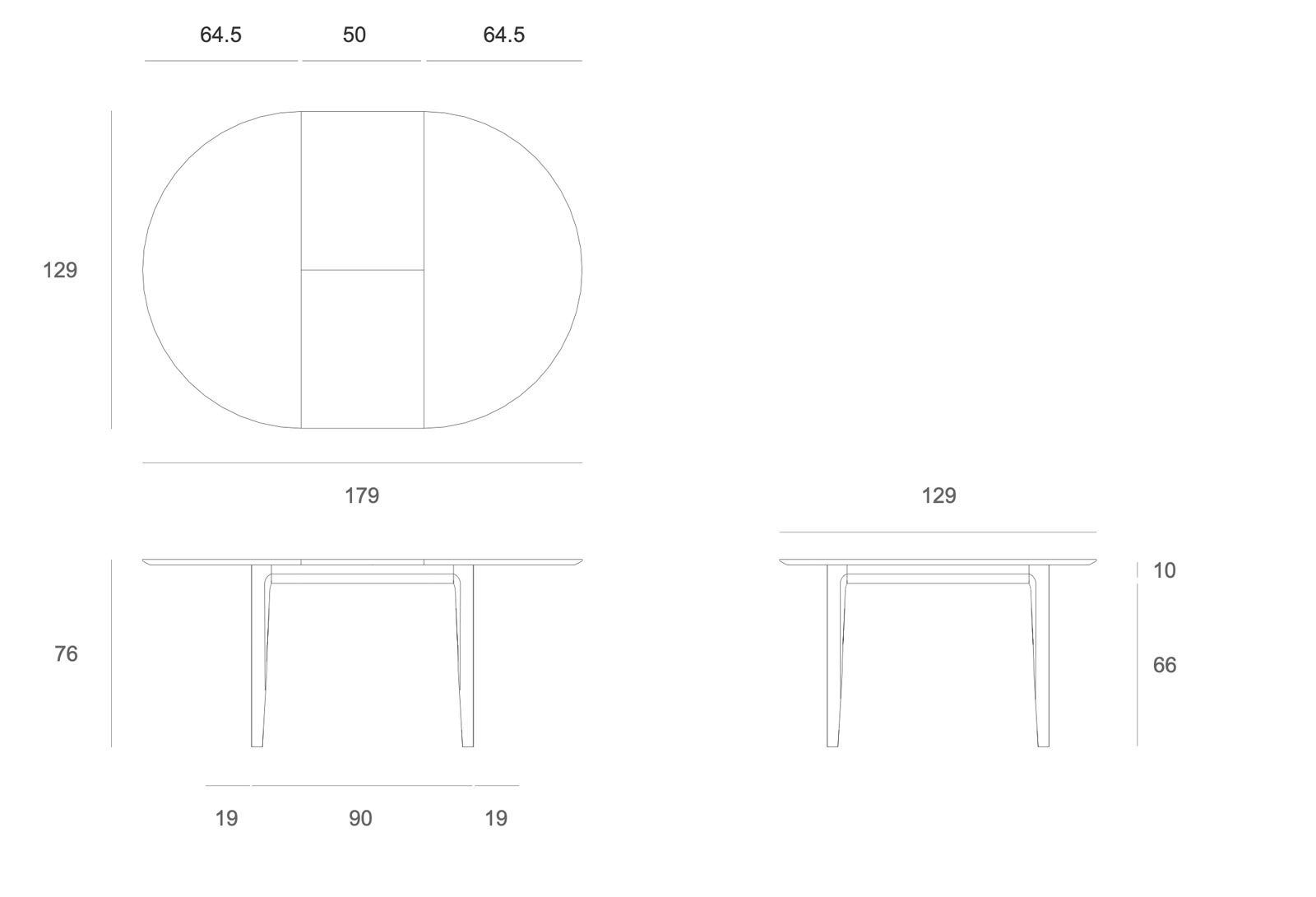 Bok Round Dining table by Ethnicraft