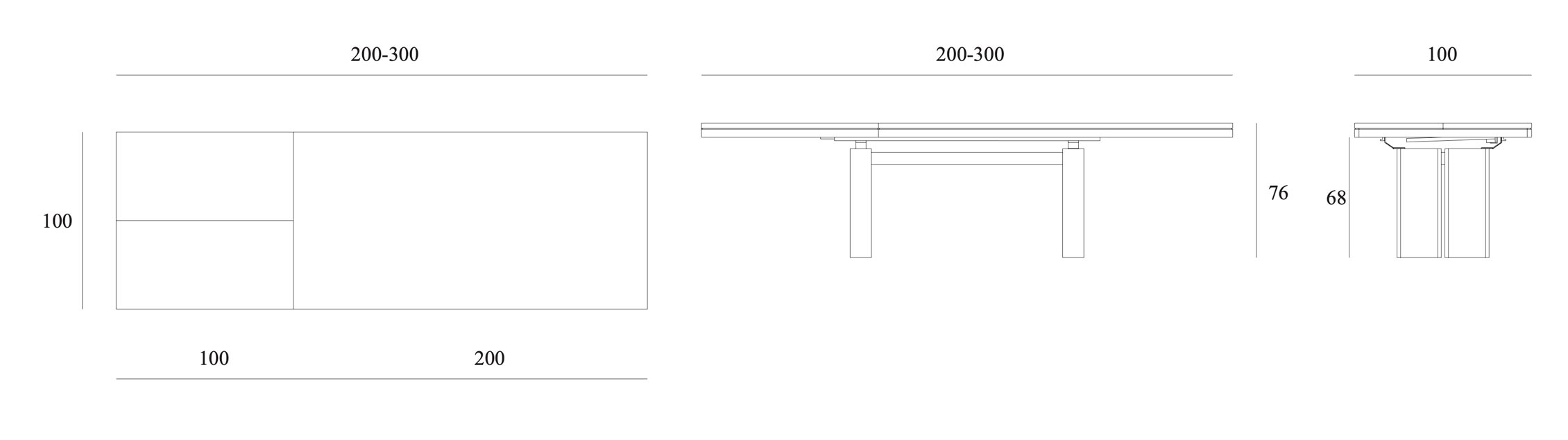 Double Extendable Table by Ethnicraft