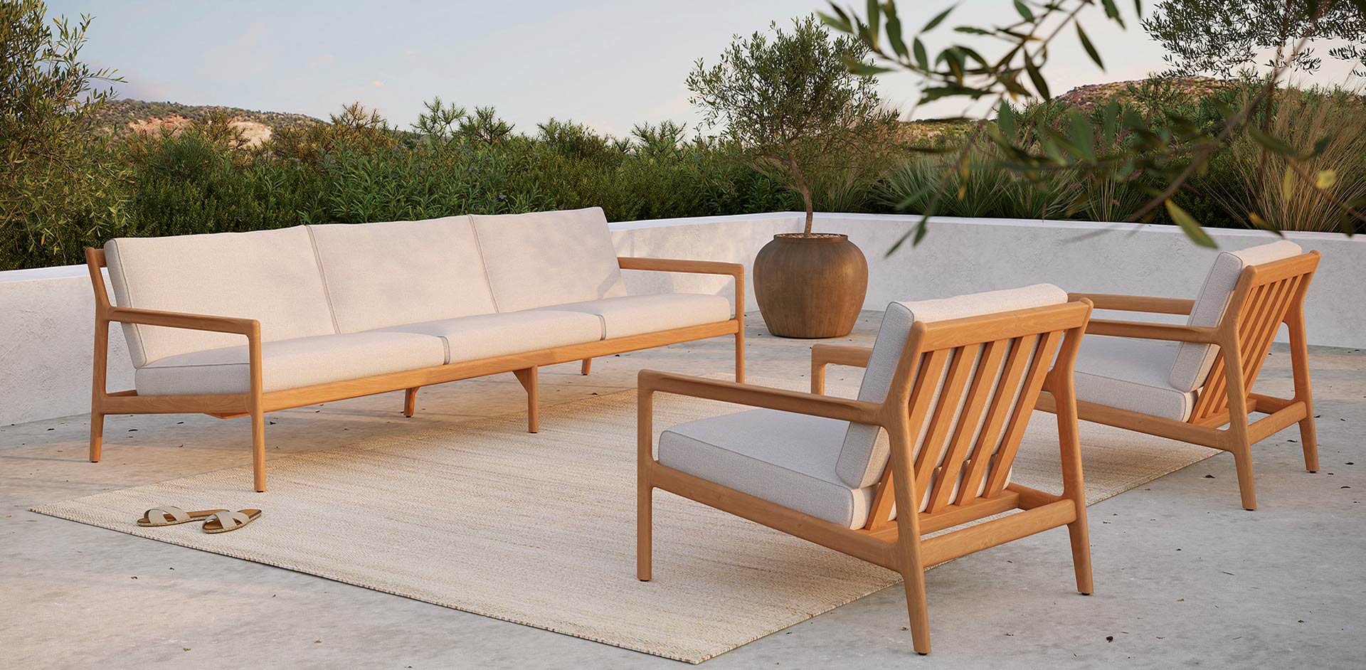 Jack Teak Exterior Furniture by Ethnicraft