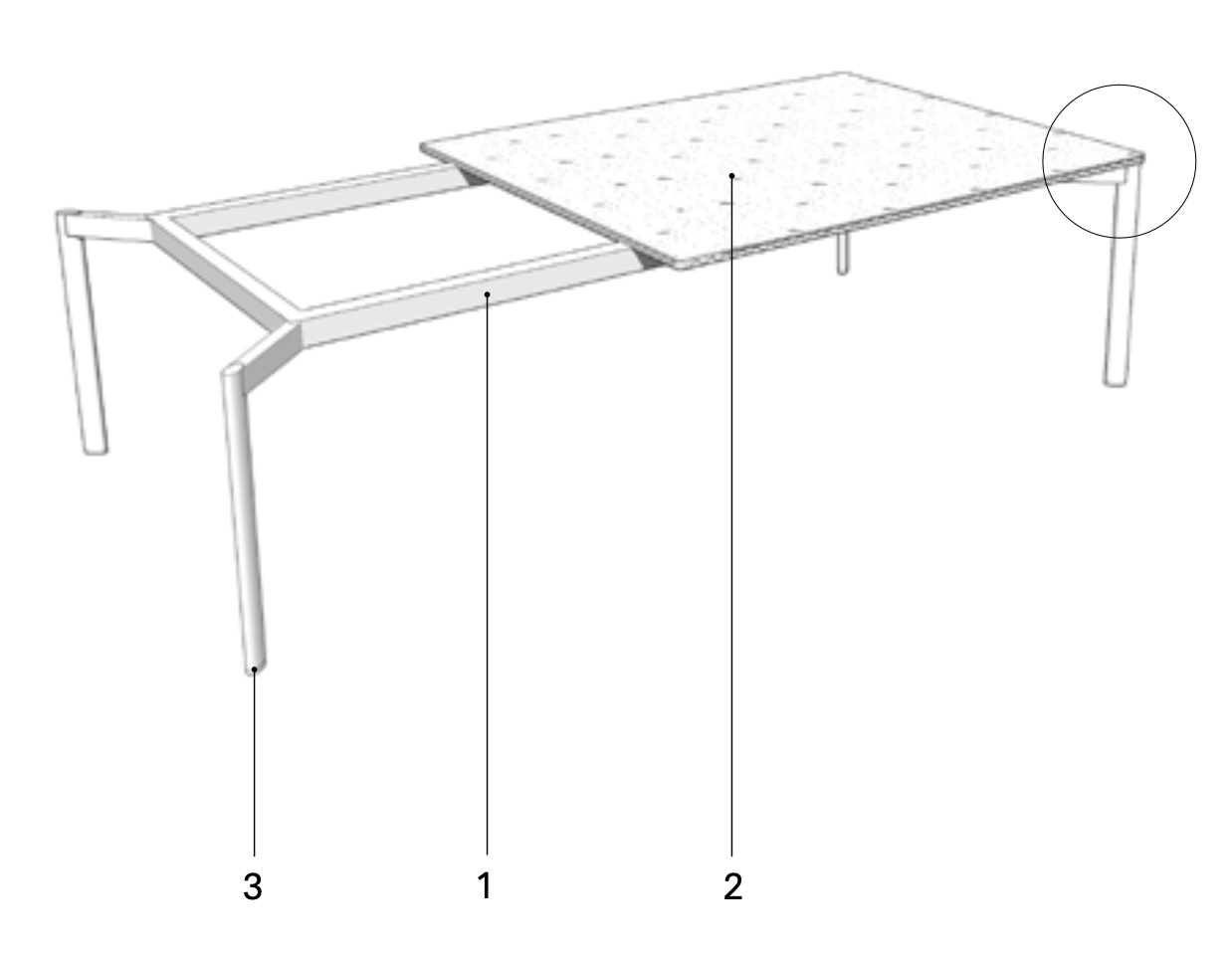 Bare Exterior Coffee Table by Expormim