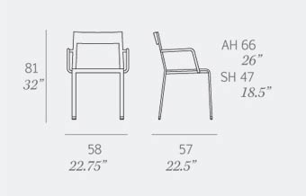 Easy Chair by Expormim - Dimensions