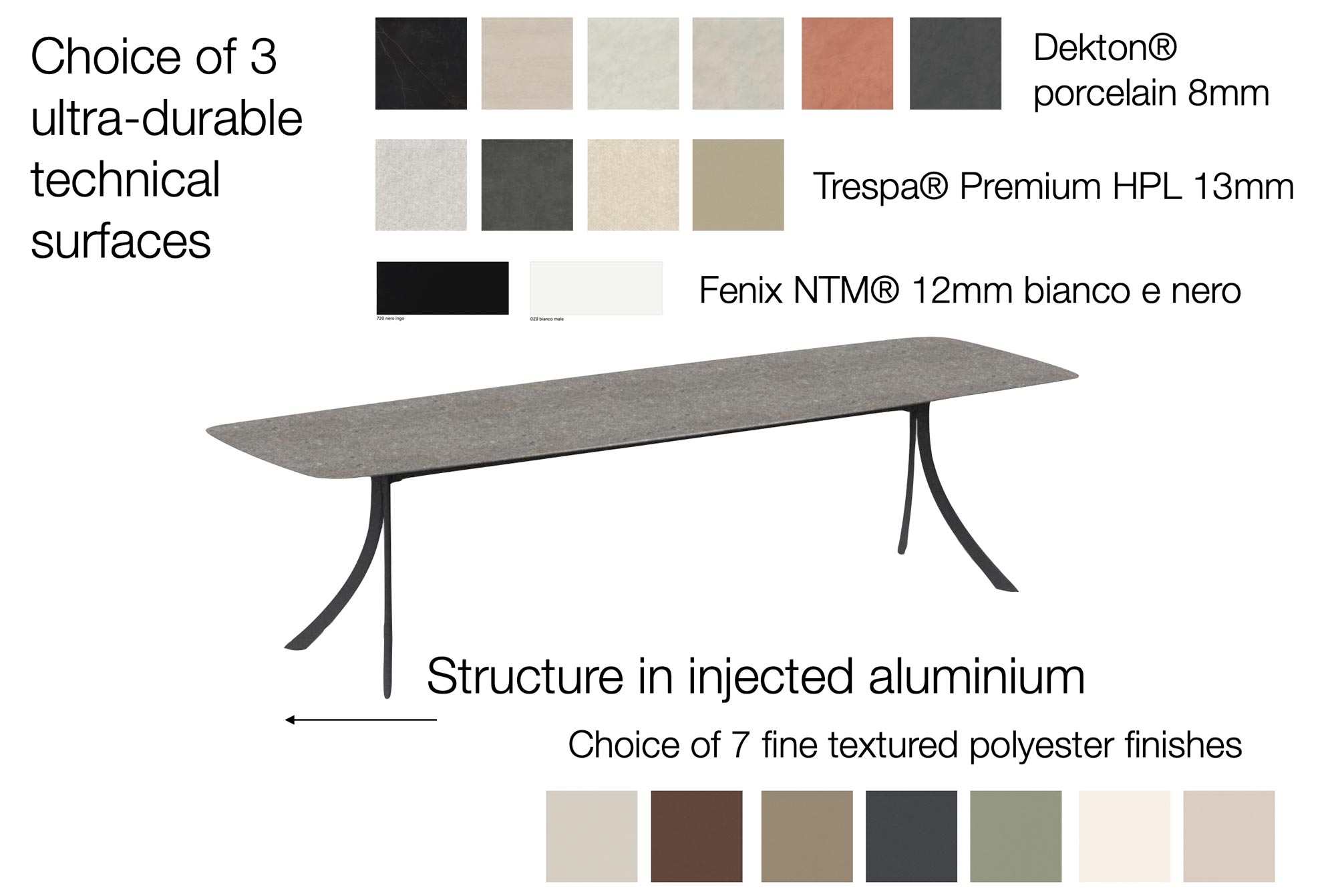 Falcata Exterior Dining Table by Expormim