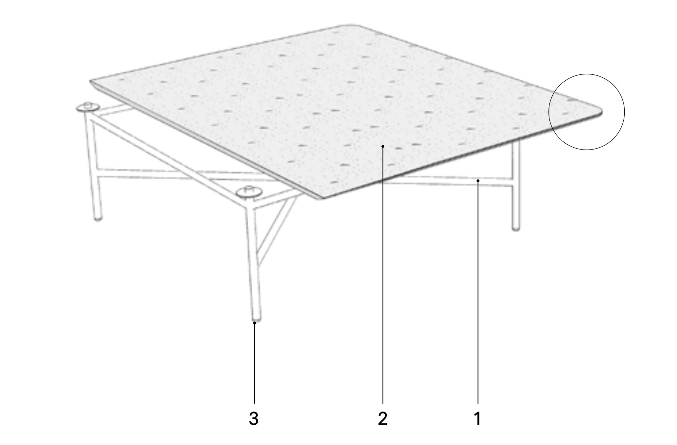 Grada Exterior Coffee Table by Expormim