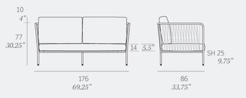 Nido Sofa Dimensions