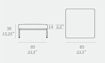 Nido Foot Stool Dimensions