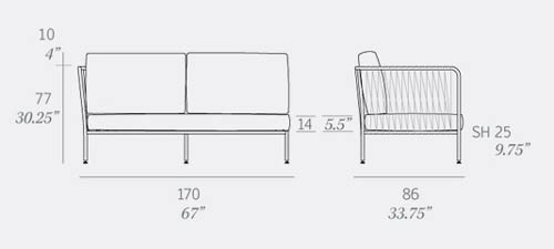 Nido Left Corner Module Dimensions