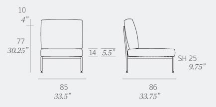 Nido Center Module Dimensions