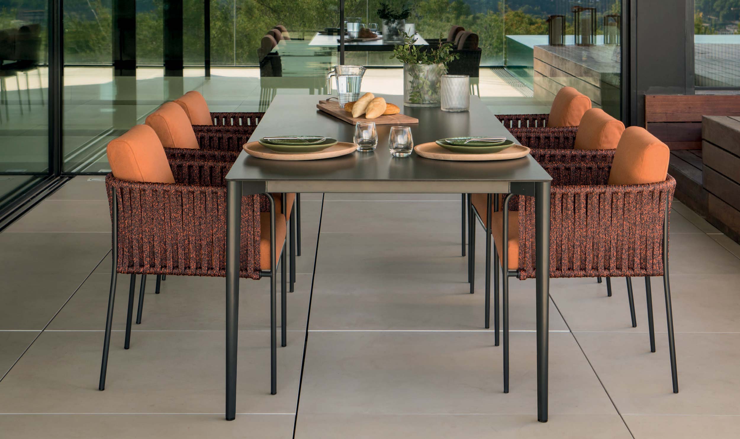 Nude Exterior Dining Table by Expormim