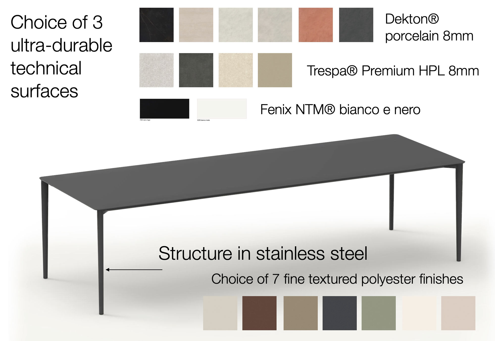 Nude Exterior Dining Table by Expormim