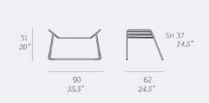 Outline Woven Footstool