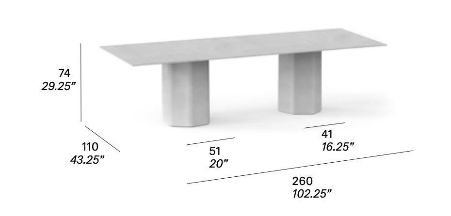 Talo Exterior Dining Table by Expormim