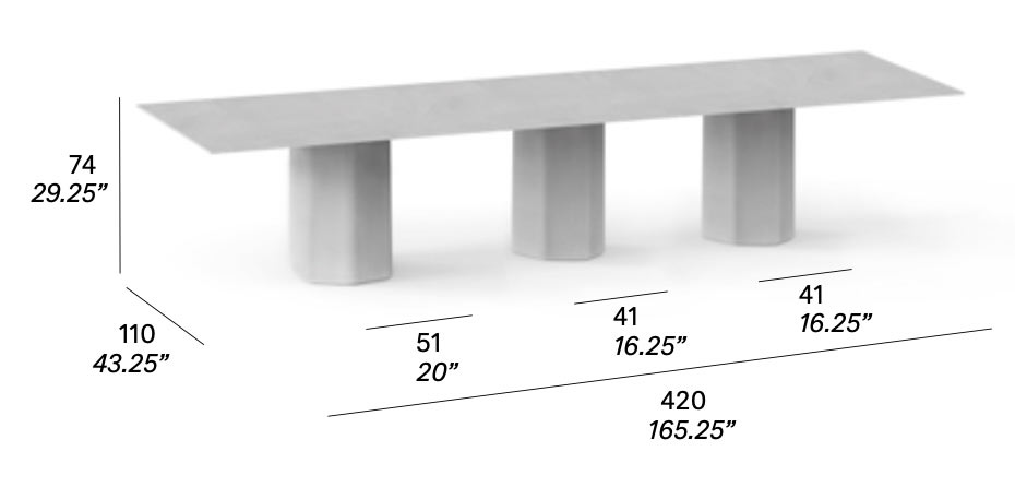 Talo Exterior Dining Table by Expormim