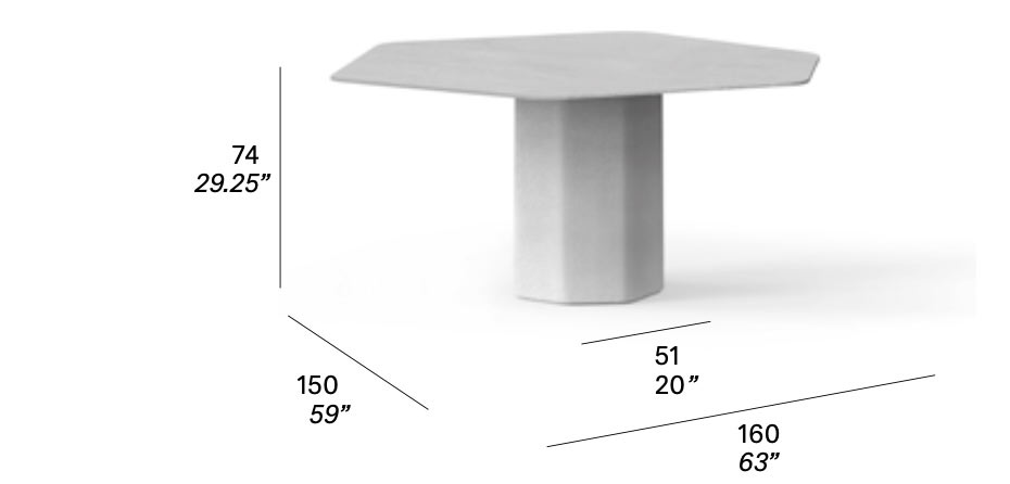 Talo Exterior Dining Table by Expormim