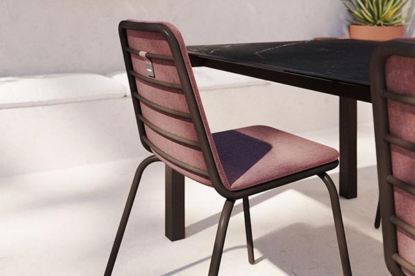 Canasta exterior dining chair for Algarve Portugal 