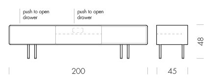 Fina Lowboard TV Units by Gazzda