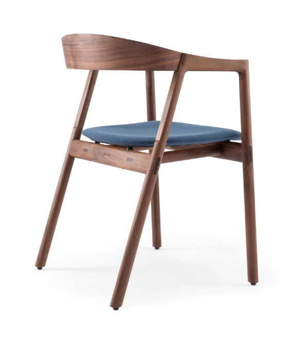 Muna Walnut dining chair by Gazzda