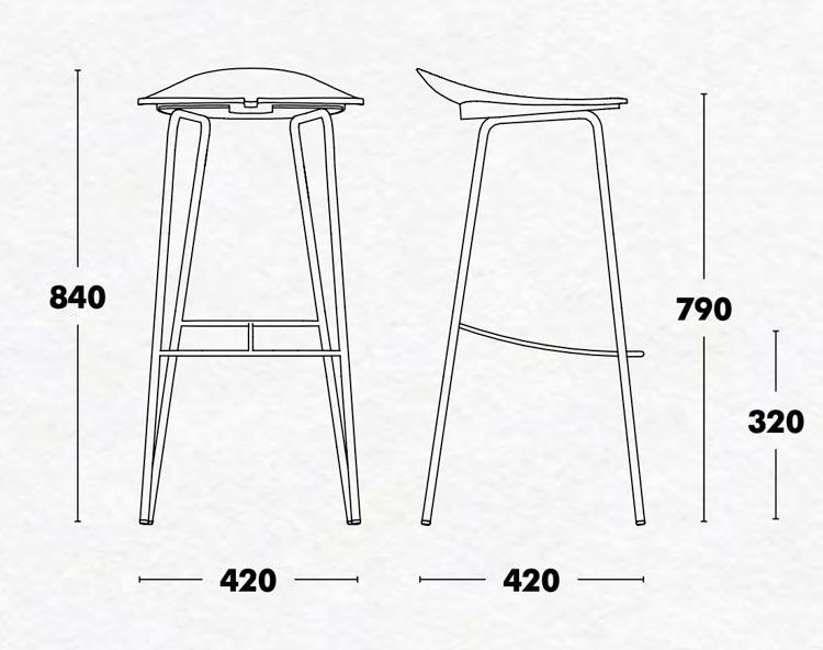 Ant Barstool by Ondarreta