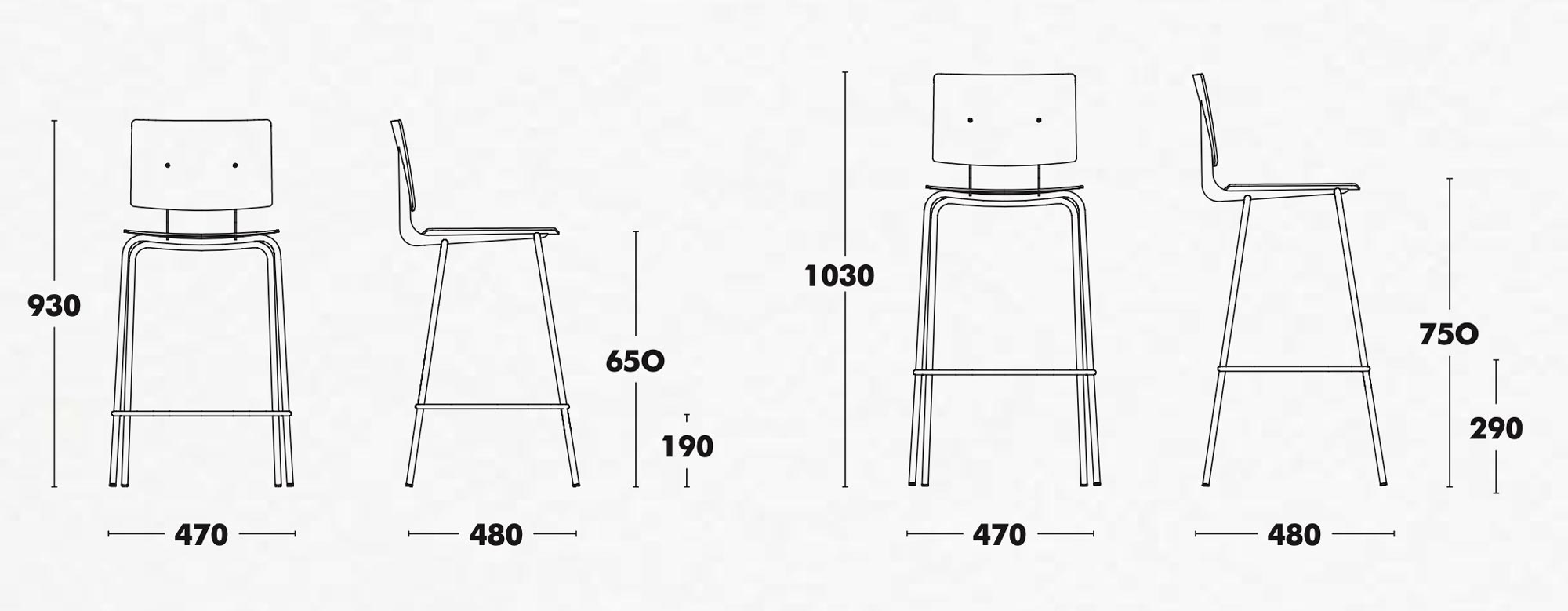 Don Bar Stool by Ondarrreta at Casa e Jardim