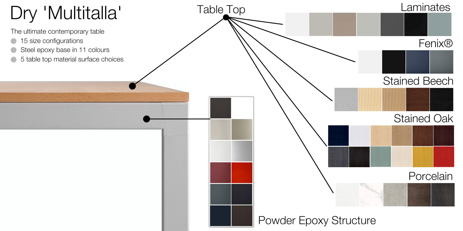 Dry Dining Table by Ondarreta