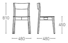 Miss Dining Chair Dimensions