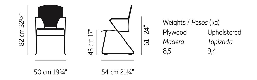 Egoa Dining Chair by Stua