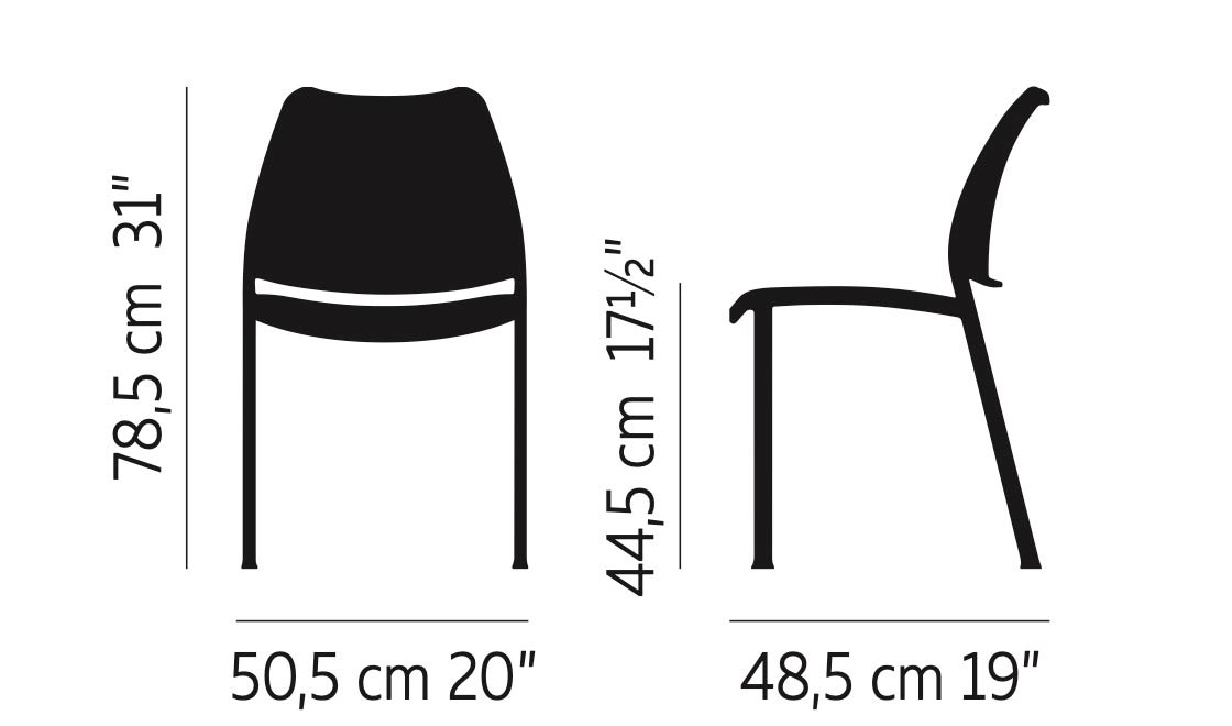 Gas Dining Chair by Stua