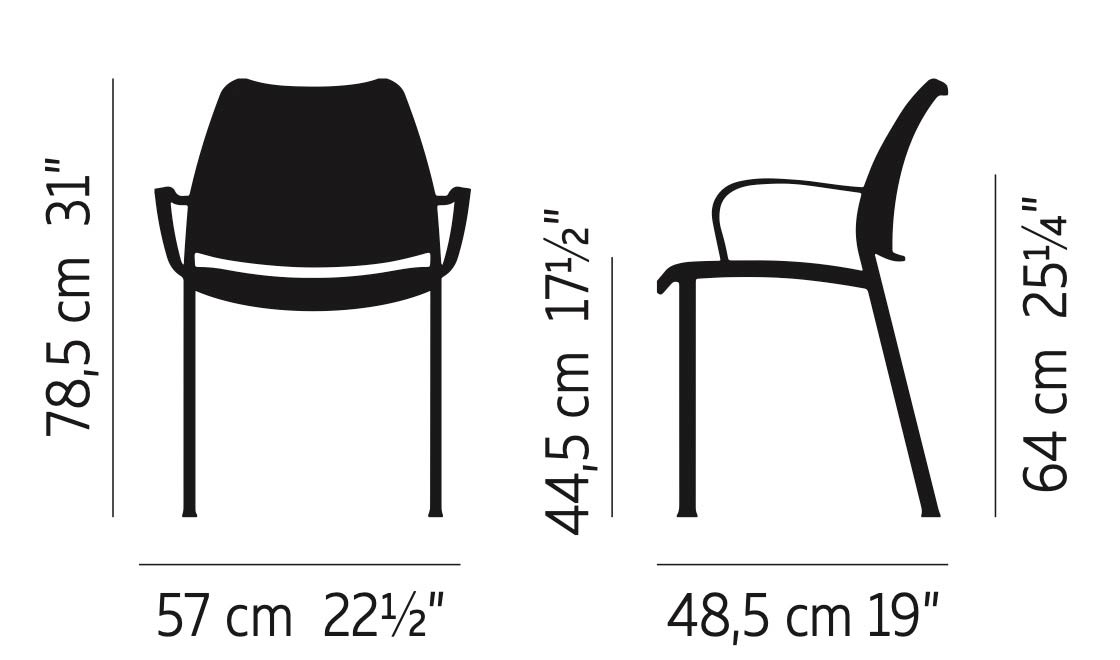 Gas Dining Chair by Stua