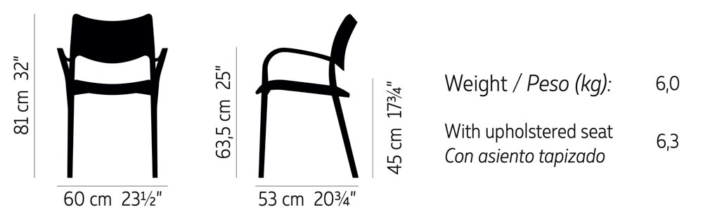 Laclasica Dining Armchair by Stua