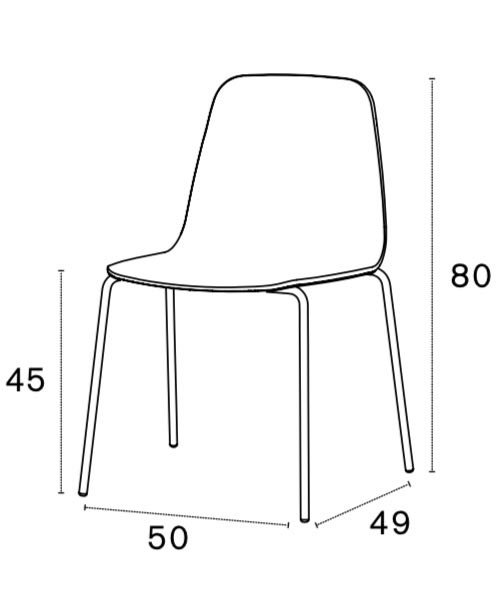 Bisell dining chair by Treku