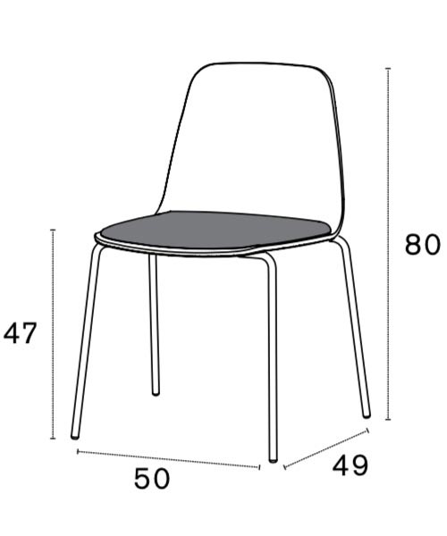 Bisell dining chair by Treku