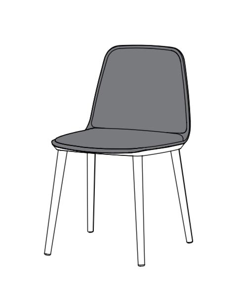 Bisell dining chair by Treku