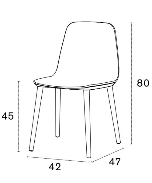 Bisell dining chair by Treku