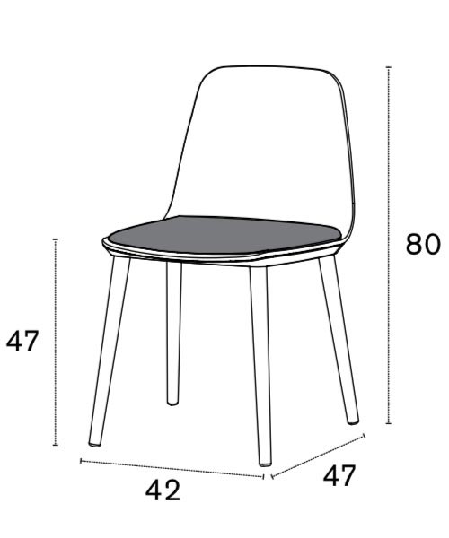 Bisell dining chair by Treku