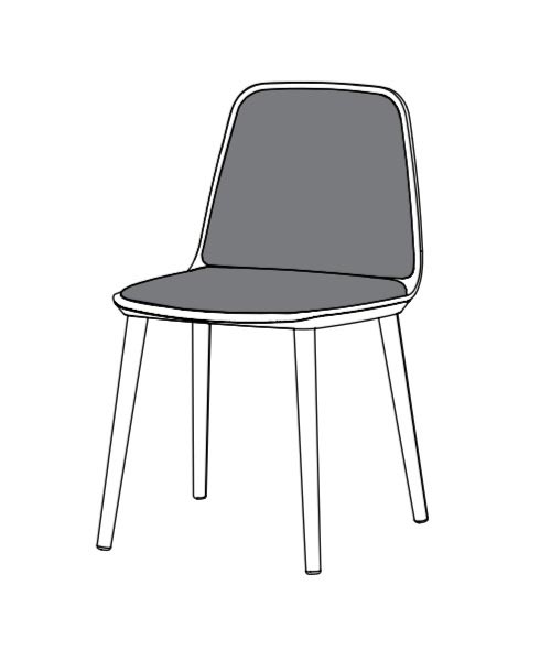 Bisell dining chair by Treku