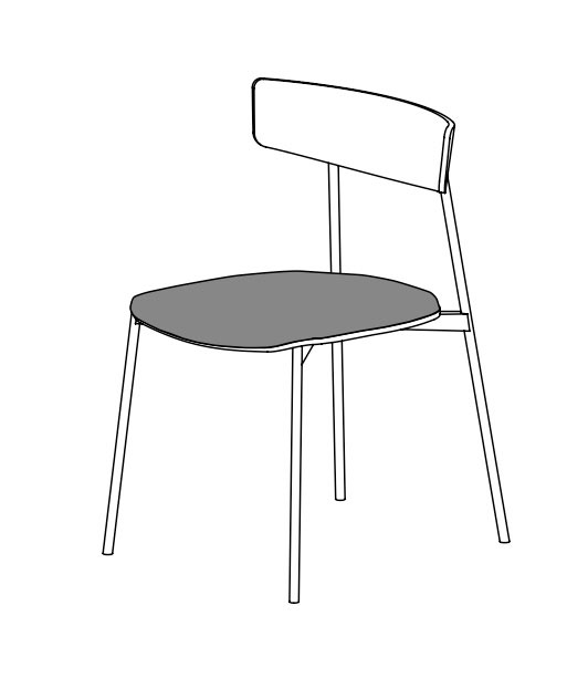 Kol dining chair by Treku