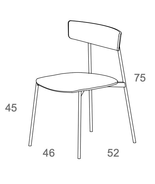 Kol dining chair by Treku