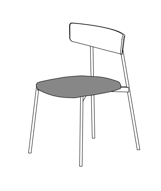 Kol dining chair by Treku