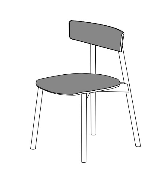 Kol dining chair by Treku