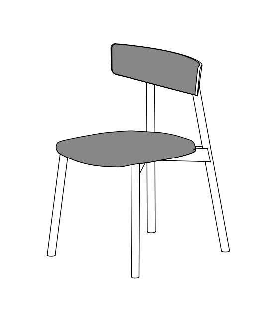 Kol dining chair by Treku